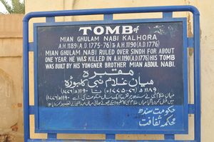 Mian Ghulam Nabi Kalhoro Tomb