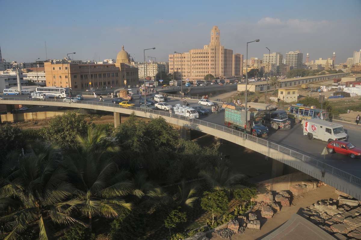Nati Jati Pull Karachi Map Netty Jetty Bridge, Karachi