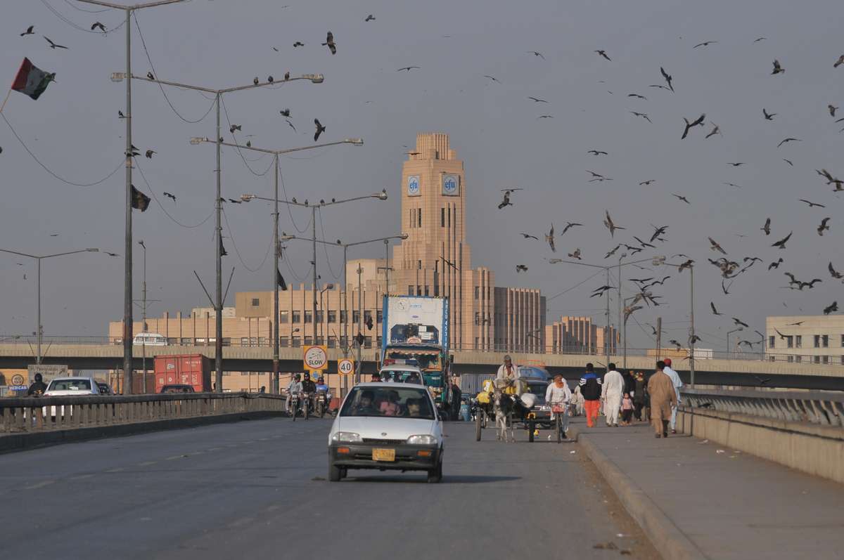 Nati Jati Pull Karachi Map Netty Jetty Bridge, Karachi